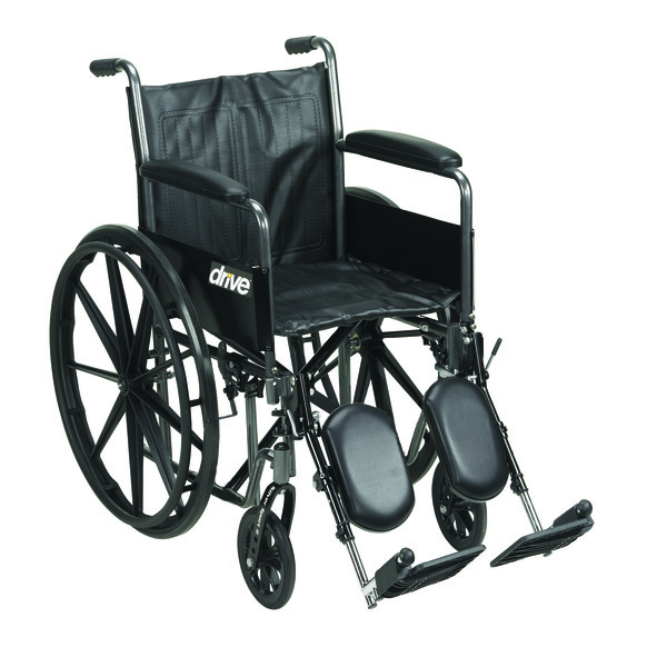 Drive Medical Silver Sport 2 Wheelchair - 16" Seat ssp216dfa-elr